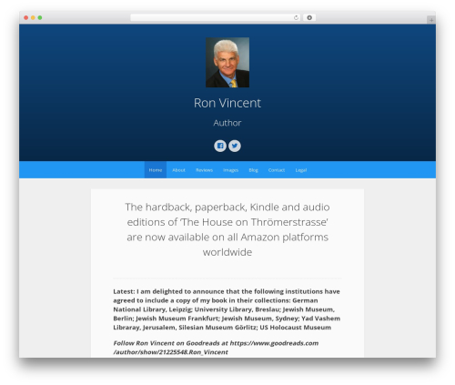 Relativity WP theme - ronvincentbooks.com