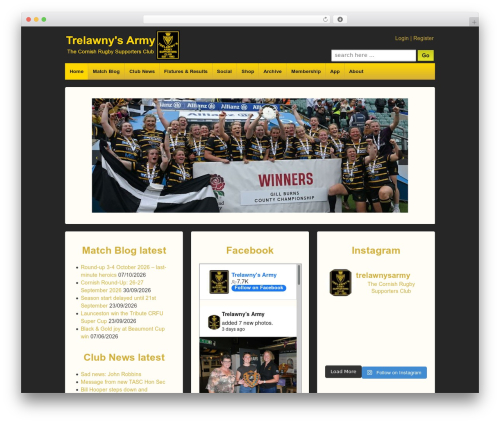 Responsive Pro WordPress theme - trelawnysarmy.org