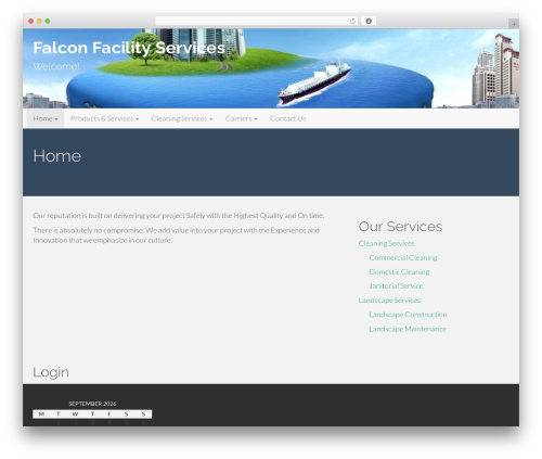 WordPress theme Flat Bootstrap - falconsengineering.com WordPress theme Flat Bootstrap - falconsengineering.com