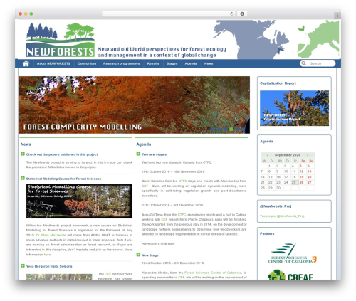 application theme WordPress - newforests.cat