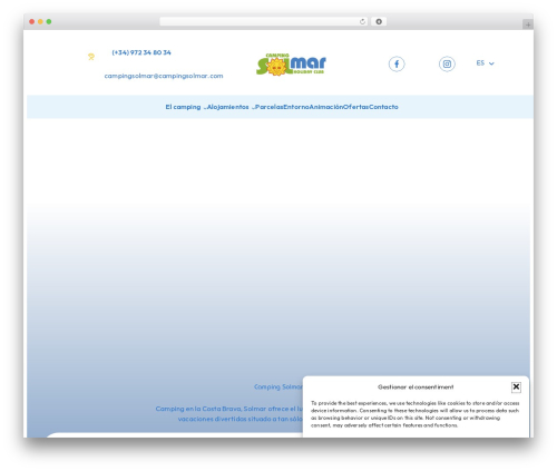 Custom web signature WordPress plugin - campingsolmar.com