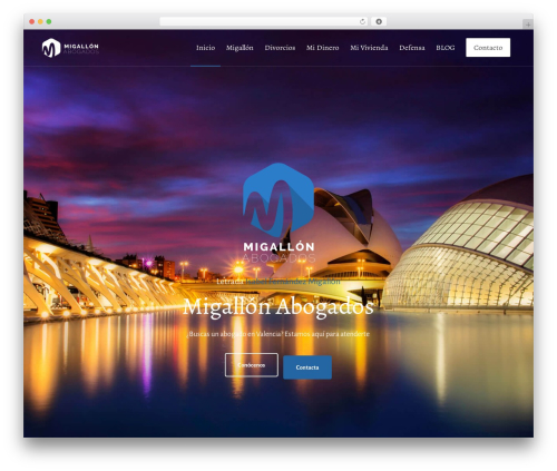Engage WordPress theme design - migallonabogados.com