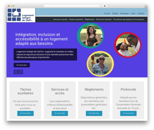 evolve free WordPress theme - logementintegredehull.com