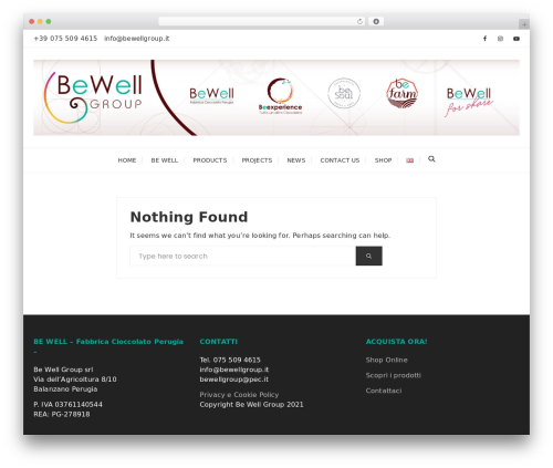 Fascinate theme WordPress - bewellgroup.it