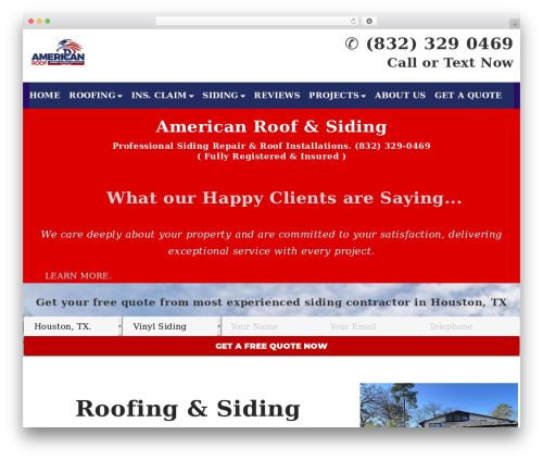 Elfsight click to call cc WordPress plugin - american-roof.com