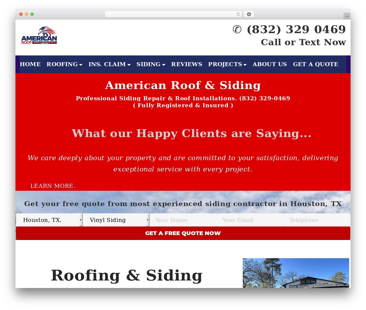 G5Plus Ruby Build business WordPress theme - american-roof.com