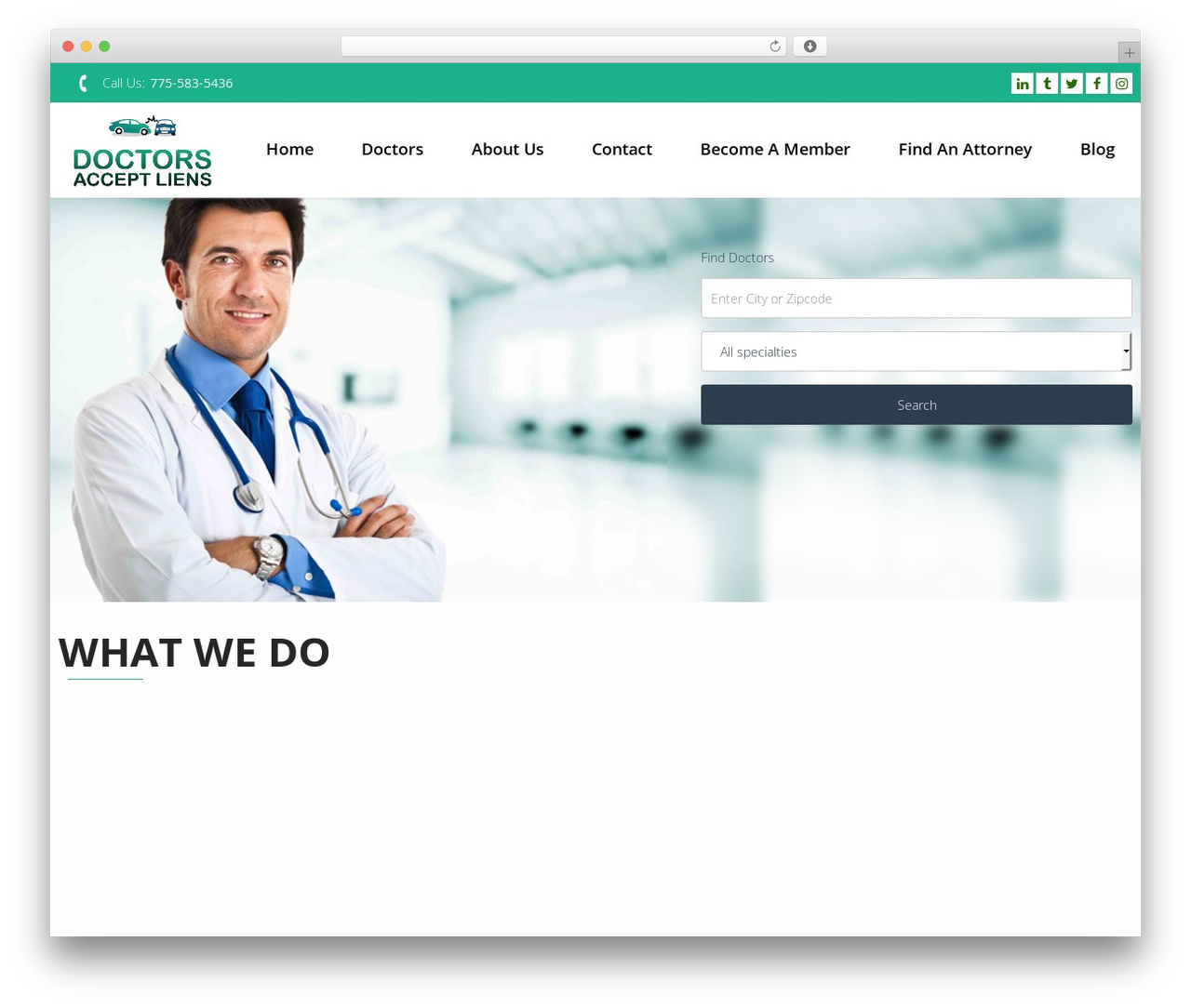 InstaAppointment Lite WordPress theme - doctorsacceptliens.com