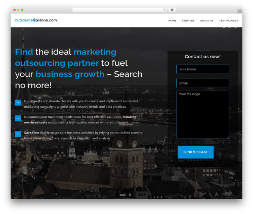 LandX business WordPress theme - outsource2latvia.com