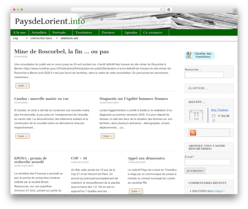 Magazine Basic theme WordPress - paysdelorient.info