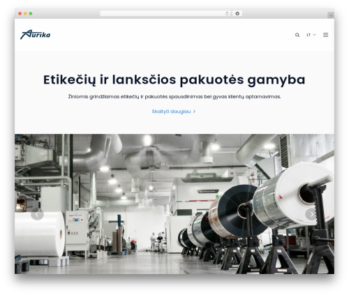 MP WP WordPress theme - aurika.lt