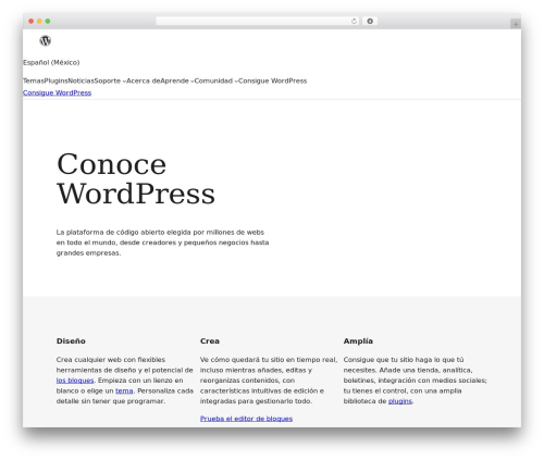 WordPress.org Parent Theme, 2021 edition WordPress theme design - es-mx.wordpress.org
