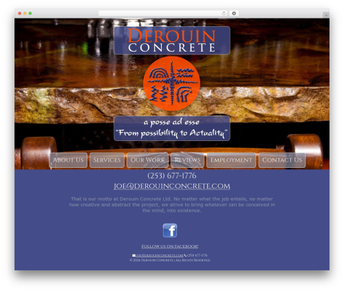 WordPress theme Concrete Theme - derouinconcrete.com