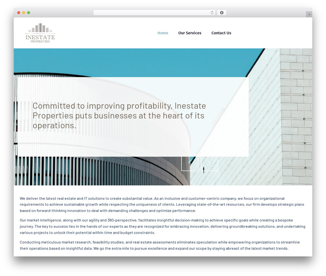WordPress theme Envolve - inestateproperties.com WordPress theme Envolve - inestateproperties.com