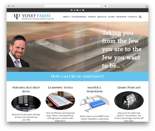WordPress website theme Beaver Builder Theme - yoseffarhi.com