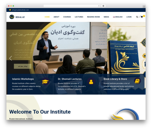 Bookshelf slider WordPress plugin - risalatinstitute.com