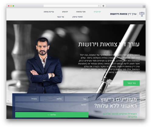 WP theme Hello Elementor - tzavaot-law.co.il