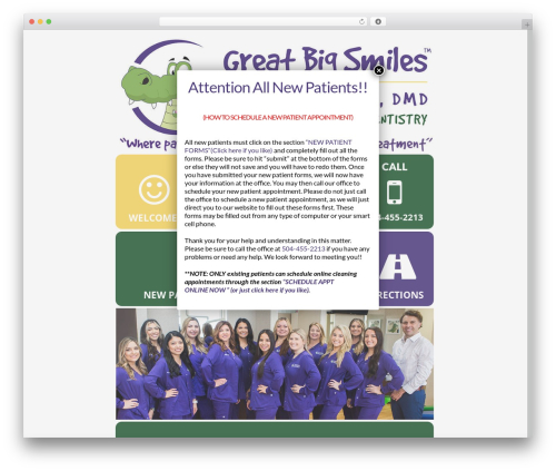 Dfgrid WordPress plugin - greatbigsmiles.com