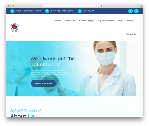 Best WordPress theme Medixi - bansalglobalhospitalamb.com