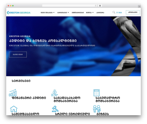 Braintech WordPress page theme - kreston.ge