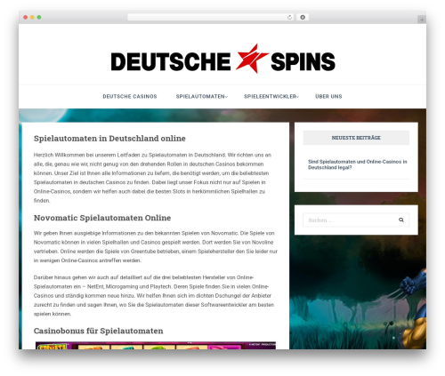 Easthill WordPress theme - deutschespins.com