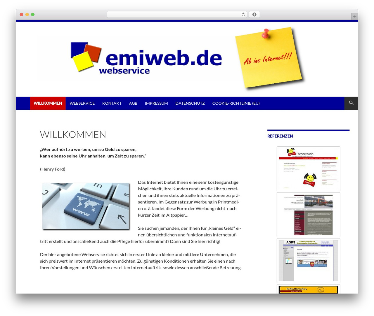 Twenty Fourteen WordPress theme - emiweb.de