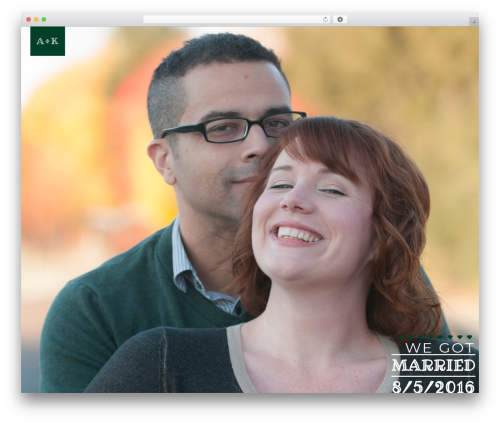 LuvTheme WordPress theme - arsenioandkrissia.com