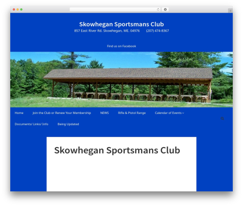 Manta WordPress theme - skowhegansportsmansclub.org