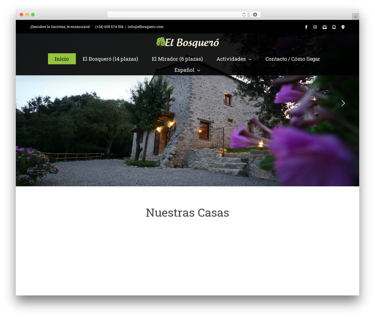 WordPress theme Avada - elbosquero.com