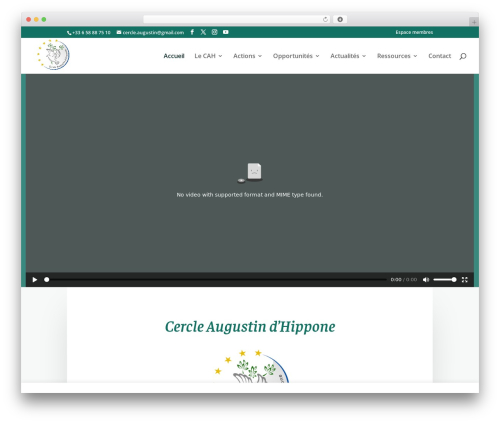 WordPress theme CAH - cercleaugustindhippone.org