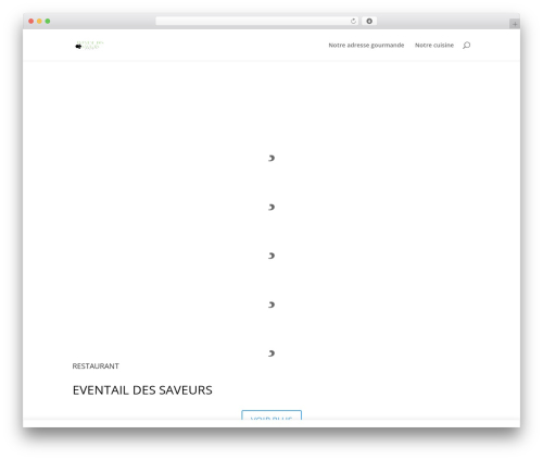 WordPress theme Divi - restaurant-eventail-des-saveurs.com