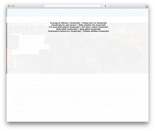 WordPress theme Listify - addonbiz.com