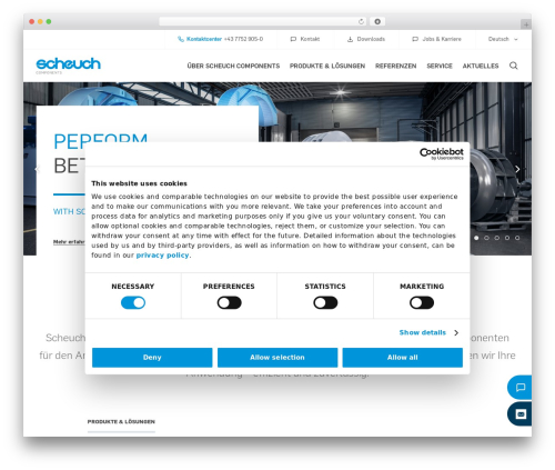 WordPress website theme Scheuch - scheuch-components.com