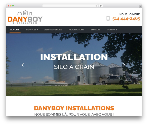 Cherry Framework WordPress theme - installationsdanyboy.com