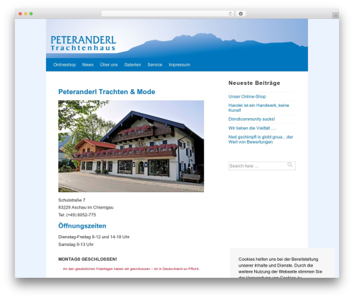 Simple facebook plugin WordPress plugin - trachten-peteranderl.de
