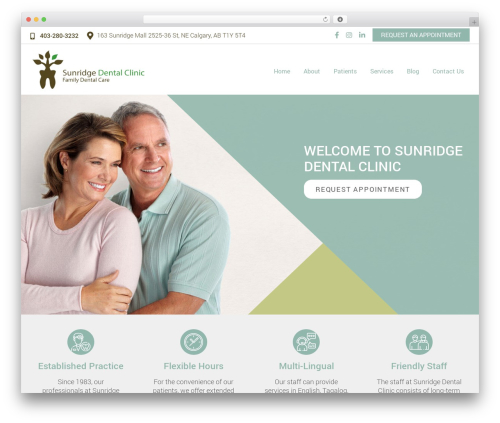 WordPress theme Theme 30 - sunridgedental.ca