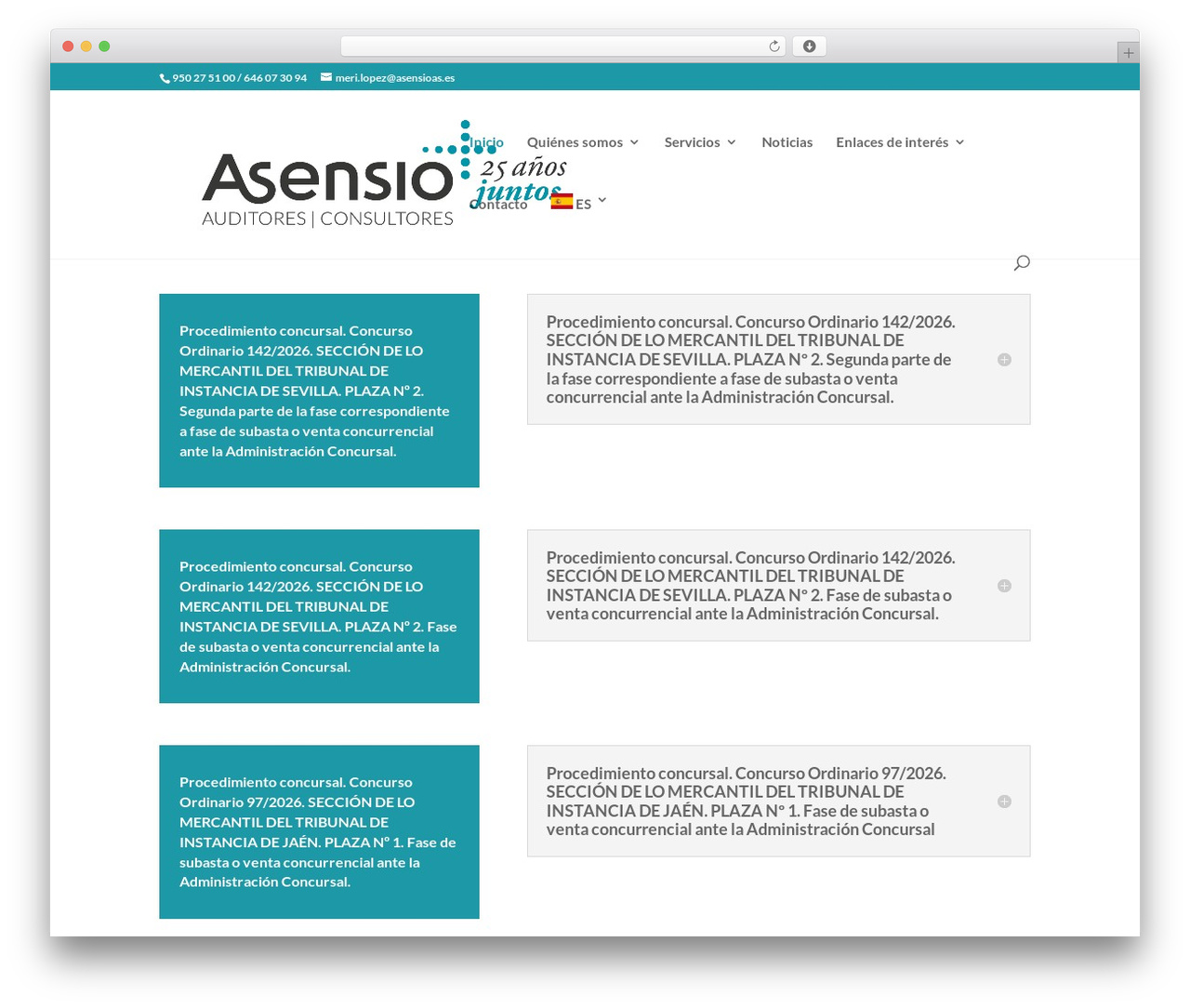 Best WordPress theme Divi - asensioyasociados.com