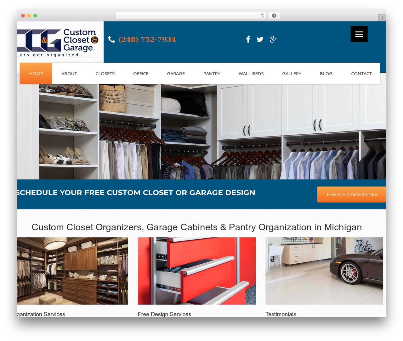 OrganizersTheme theme WordPress - customclosetandgarage.com