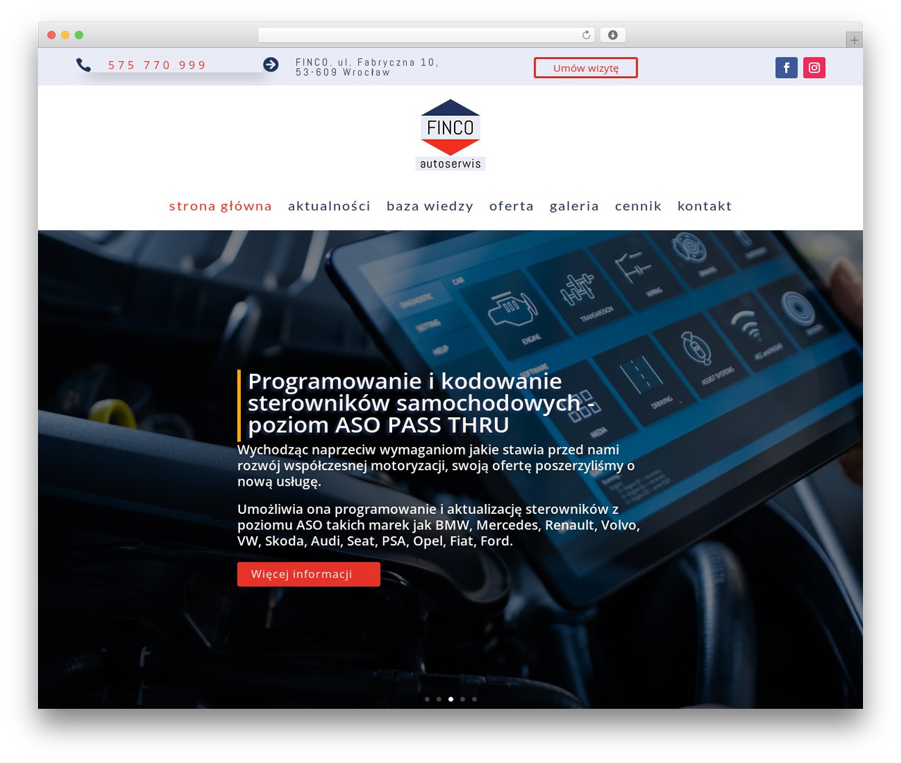 Divi theme WordPress - finco.wroclaw.pl