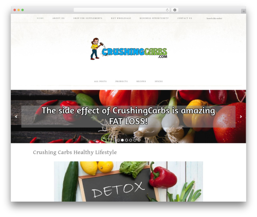 Market Theme WordPress theme - crushingcarbs.com