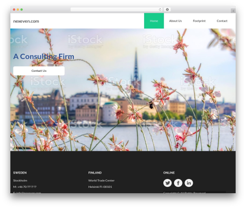 Physiotherapy WordPress website theme - nexeven.com