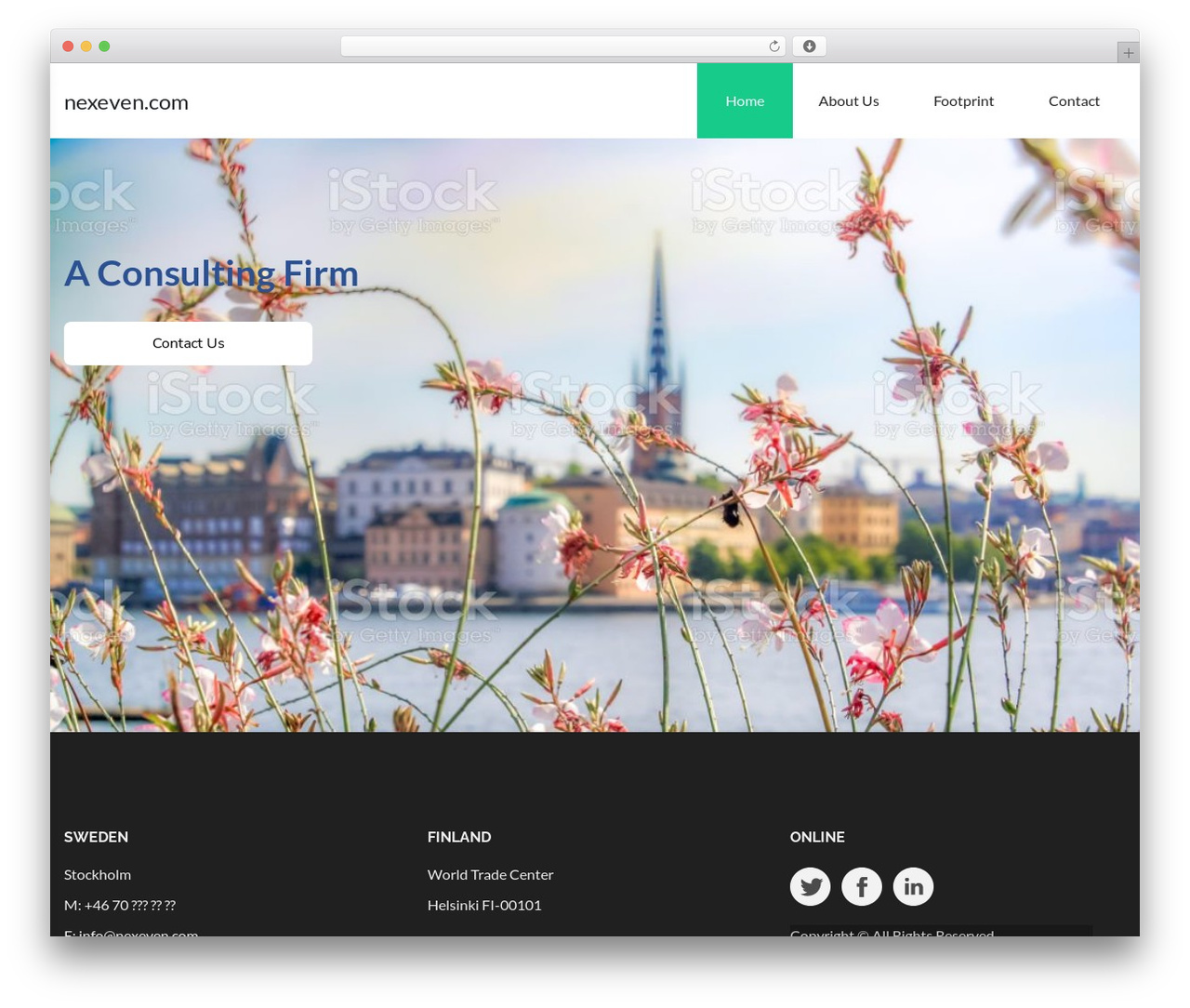 Physiotherapy WordPress website theme - nexeven.com