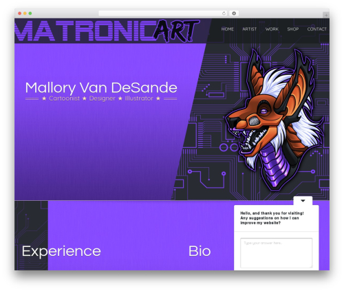 Theme WordPress Chamfer - matronicart.com