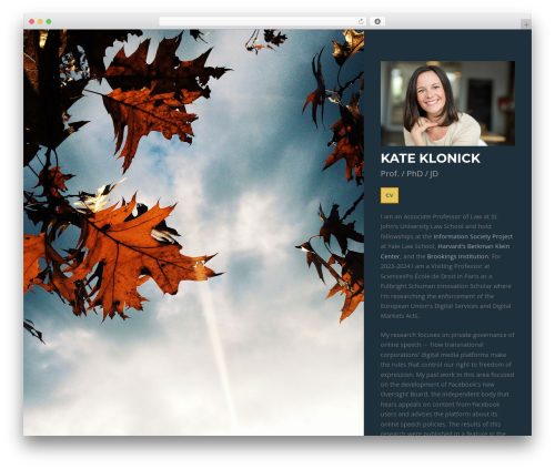 Verb WordPress theme - kateklonick.com