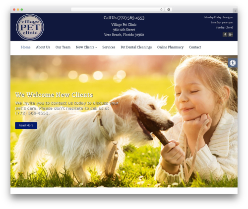 WordPress theme Gala Custom Theme - villagepetclinic.com