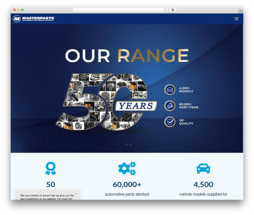 WordPress theme Nota - masterparts.com