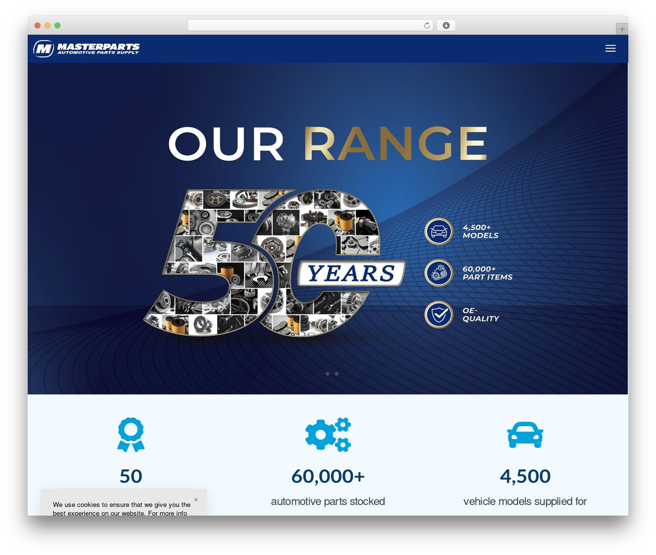 WordPress theme Nota - masterparts.com