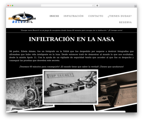 WordPress theme Showcase Pro - escaperoombecerril.com