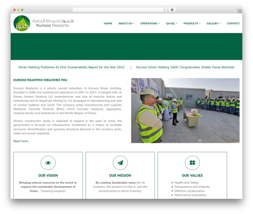 Basix theme WordPress - kunoozreadymix.com
