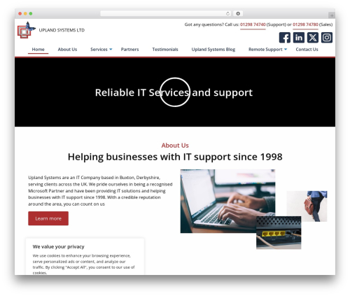 Eclipse Creative theme WordPress - uplandsys.co.uk