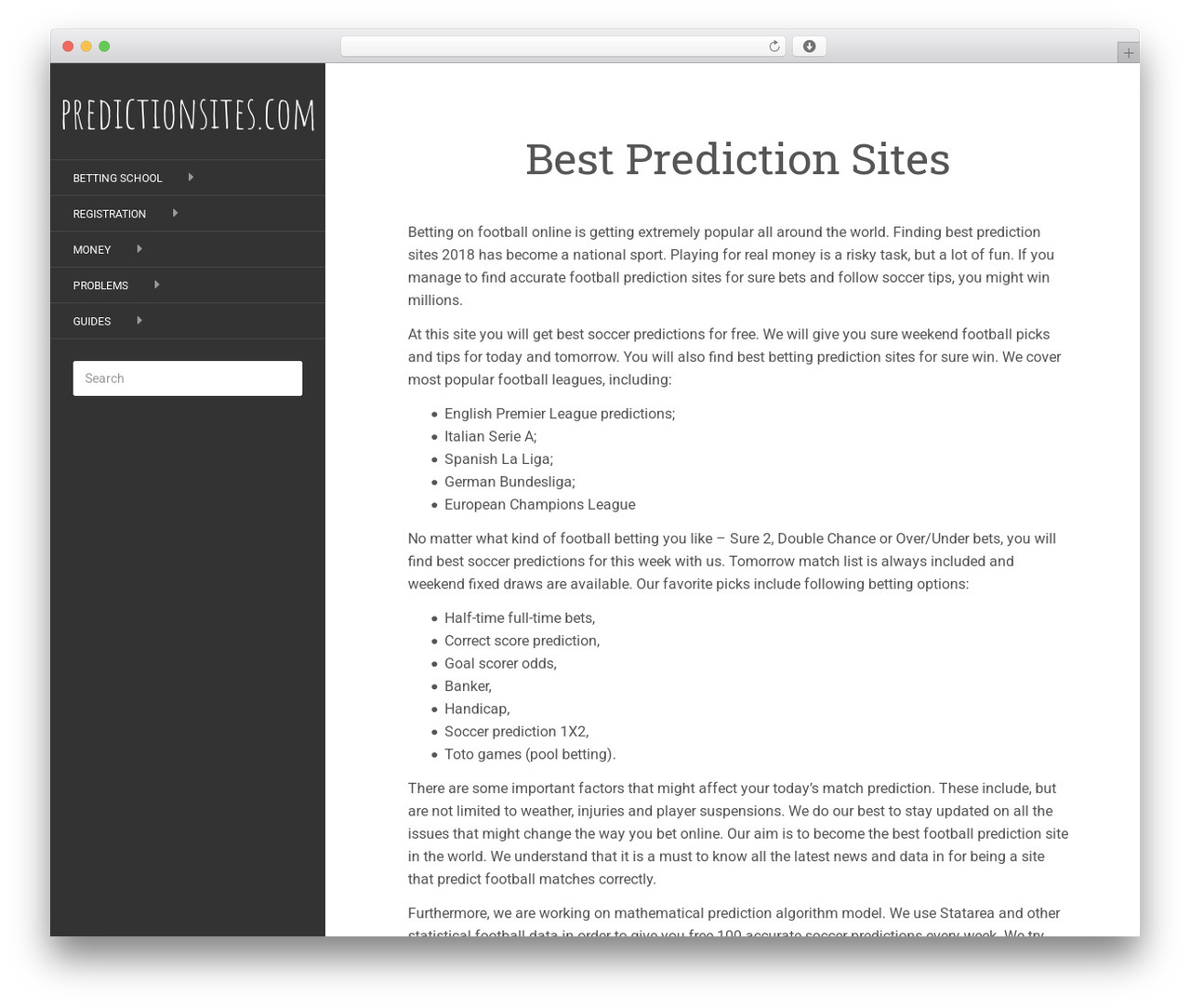 Flat WordPress theme design - predictionsites.com Flat WordPress theme design - predictionsites.com